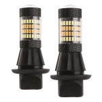 PY21W 12V BAU15s DRL 2 ΣΕ 1 ΛΕΥΚΟ/ΠΟΡΤΟΚΑΛΙ CAN-BUS 2x96 SMD 3014 2ΤΕΜ. Διεθνή Φώτα Ημέρας (DRL)