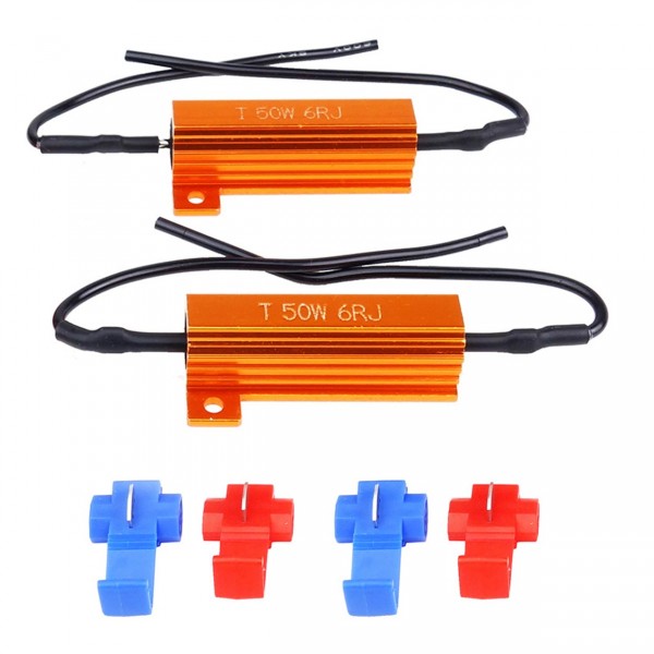 ΑΝΤΙΣΤΑΣΗ /CANCELLER/CAN-BUS 50W/6ohm 12V ΑΜΙΟ - 2 ΤΕΜ. Αντιστάσεις CANBUS (Cancelers)