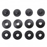 ΚΟΥΜΠΩΜΑΤΑ ΚΛΙΠΣ ΓΙΑ ΠΑΤΑΚΙΑ (ΣΤΡΟΓΓΥΛΑ ΜΕΓΑΛΑ) (2 ΖΕΥΓΑΡΙΑ)  AMIO - 4 ΤΕΜ. Αξεσουάρ για Πατάκια