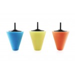 ΣΦΟΥΓΓΑΡΑΚΙΑ ΓΥΑΛΙΣΜΑΤΟΣ ΖΑΝΤΩΝ ΣΕ ΚΩΝΙΚΟ 3ΤΕΜ. Σφουγγάρια