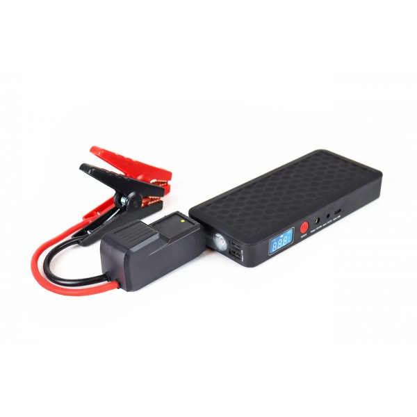 ΕΚΚΙΝΗΤΗΣ ΜΠΑΤΑΡΙΑΣ - STARTER POWERBANK / BOOSTER / STARTER SJ-02 12V  800A ΜΕ ΟΘΟΝΗ LCD ΑΜΙΟ - 1 ΤΕΜ. Εκκινητές Μπαταρίας