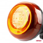 ΦΑΡΟΣ LED MINI 12/24V 18SMD ΒΙΔΩΤΟΣ ΠΟΡΤΟΚΑΛΙ 97x86mm  AMIO -1 ΤΕΜ. Φάροι LED