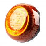 ΦΑΡΟΣ LED MINI 12/24V 18SMD ΒΙΔΩΤΟΣ ΠΟΡΤΟΚΑΛΙ 91x86mm ΑMiO - 1 TEM. Φάροι LED