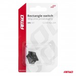 ΔΙΑΚΟΠΤΗΣ ON/OFF 3 ΕΠΑΦΩΝ 12V 20A 12mm x 19mm ΜΑΥΡΟΣ  ΑΜΙΟ - 1 ΤΕΜ. Διακόπτες Ρελέ