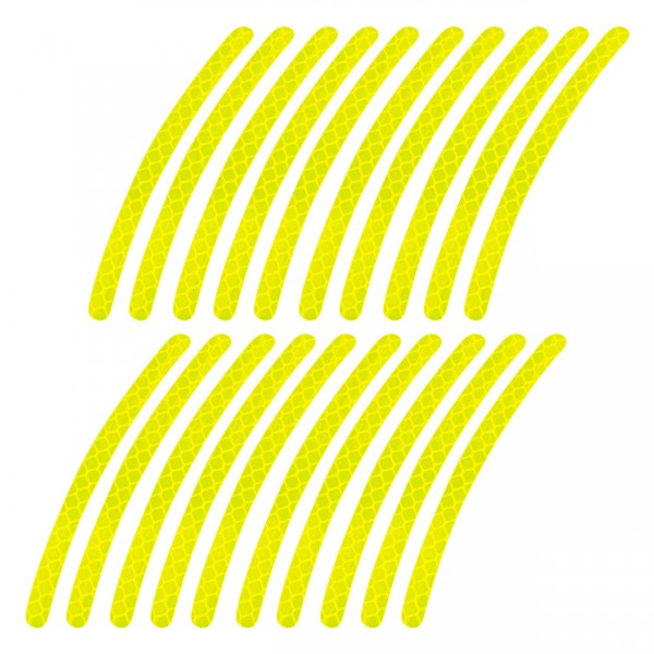 ΔΙΑΚΟΣΜΗΤΙΚΑ ΑΝΑΚΛΑΣΤΙΚΑ ΑΥΤΟΚΟΛΛΗΤΑ ΓΙΑ ΖΑΝΤΕΣ MOTO & ΑΥΤΟΚΙΝΗΤΩΝ ΦΩΣΦΟΡΙΖΕ ΚΙΤΡΙΝΑ 10x0,7cm ΑMiO - 20 TEM. Αυτοκόλλητα Διακοσμητικά