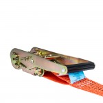 ΙΜΑΝΤΑΣ ΔΕΣΙΜΑΤΟΣ ΜΕ ΚΑΣΤΑΝΙΑ ΚΑΙ ΜΕΤΑΛΛΙΚΟΥΣ ΓΑΝΤΖΟΥΣ 6m/50mm 5000kg ΚΟΚΚΙΝΟ ΑΜΙΟ - 1 τεμ. Ιμάντες Δέσης