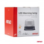 ΦΑΡΟΣ DIAMONT W25B ΜΕ ΛΕΥΚΟ ΚΑΠΑΚΙ 12/24V 24xSMD LED ΠΟΡΤΟΚΑΛΙ ΒΙΔΩΤΟΣ 118x126mm ΑΜΙΟ - 1 ΤΕΜ. Φάροι LED