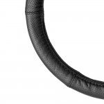 ΚΑΛΥΜΜΑ ΤΙΜΟΝΙΟΥ ΑΠΟ ΤΕΧΝΟΔΕΡΜΑ (ΧL) 41-43cm SWC-50-ΧL ΣΕ ΜΑΥΡΟ ΧΡΩΜΑ ΤΡΥΠΗΤΟ ΜΕ ΜΑΥΡΕΣ ΡΑΦΕΣ AMIO - 1 ΤΕΜ. Διάμετρος 41-43 cm