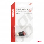 ΔΙΑΚΟΠΤΗΣ ON/OFF 3 ΕΠΑΦΩΝ 12V 230A ΟΒΑΛ ΚΟΚΚΙΝΟΣ ΦΩΤΙΣΜΟΣ ΑΜΙΟ - 1 ΤΕΜ. Διεθνείς Διακόπτες