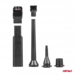 ΗΛΕΚΤΡΙΚΟ ΣΚΟΥΠΑΚΙ ΧΕΙΡΟΣ ΑΣΥΡΜΑΤΟ 70W ΜΕ 6 ΑΚΡΟΦΥΣΙΑ ΚΑΘΑΡΙΣΜΟΥ ΚΑΙ ΚΑΛΩΔΙΟ USB-C  AMIO - 1 Τεμ. Ηλεκτρικά Σκουπάκια και Τριβεία