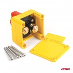 ΔΙΑΚΟΠΤΗΣ POWER-OFF ΜΠΑΤΑΡΙΑΣ ΣΕ ΒΑΣΗ 12-48V 300A  ΜΑΥΡΟ/ΧΡΥΣΟ AMIO - 1 Τεμ. Controllers