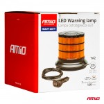 ΦΑΡΟΣ HEAVY DUTY W30M 12/24V ΠΟΡΤΟΚΑΛΙ 24LED ΜΑΓΝΗΤΙΚΟΣ/ΒΙΔΩΤΟΣ ΜΕ ΦΙΣ ΑΝΑΠΤΗΡΑ Υ128mm Φ110mm AMIO - 1 τεμ. Φάροι LED