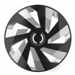 ΤΑΣΙ 15" HUBCAP VECTOR RC SILVER BLACK AMIO- ΣΕΤ 4 ΤΕΜ. ΣΕ ΚΟΥΤΙ ΤΑΣΙΑ 15 ΙΝΤΣΕΣ