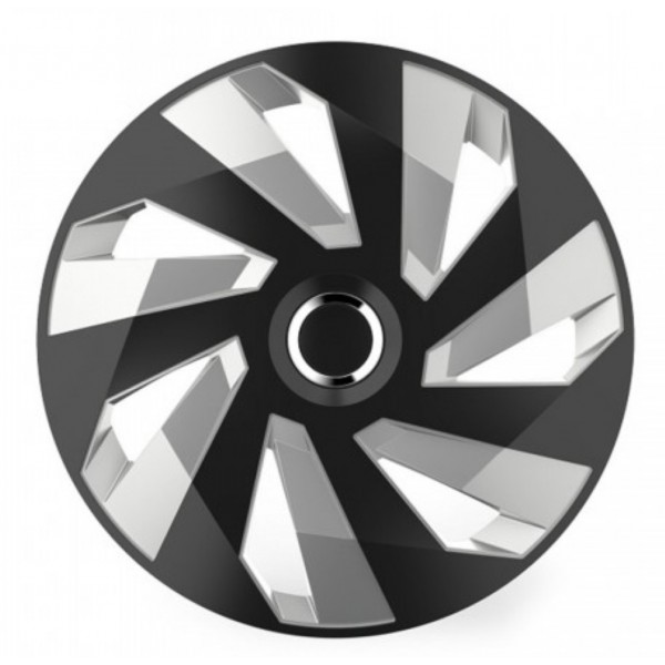 ΤΑΣΙ 15" HUBCAP VECTOR RC SILVER BLACK AMIO- ΣΕΤ 4 ΤΕΜ. ΣΕ ΚΟΥΤΙ ΤΑΣΙΑ 15 ΙΝΤΣΕΣ