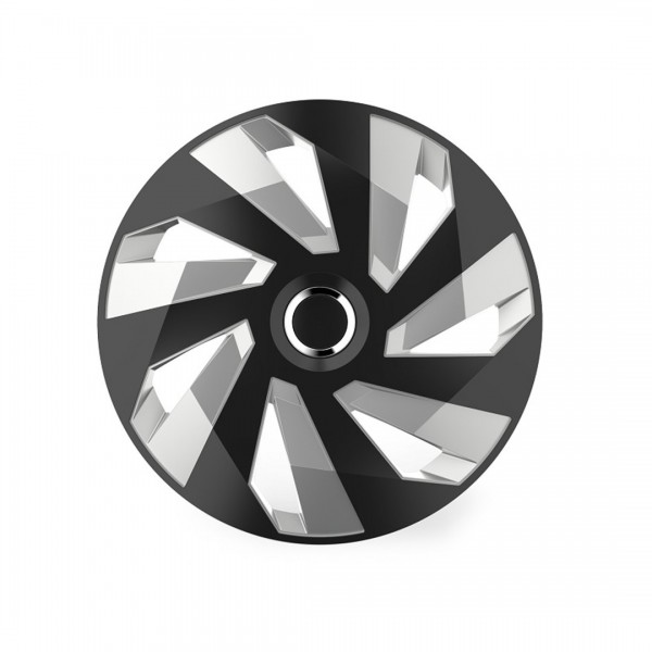 ΤΑΣΙ 15 INCH HUBCAP VECTOR RC SILVER BLACK AMiO - 1 ΤΕΜ. ΤΑΣΙΑ 15 ΙΝΤΣΕΣ