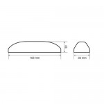 Φως Φορτηγού 24V 3LED Λευκό 103x35mm Διακοσμητικά Φώτα Φως Φορτηγού 24V 3LED Λευκό 103x35mm Διακοσμητικά Φώτα