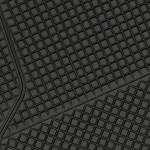 Πατάκι CALIFORNIA universal Λάστιχο 4τεμ. 45x65 cm + 45x32 cm μαύρο Διεθνή Πατάκια Λάστιχο