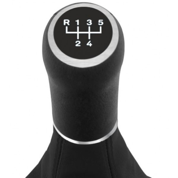 SKODA OCTAVIA2 /YETI /SUPERB 3T 08+ ΠΟΜΟΛΟ 5 ΤΑΧΥΤΗΤΩΝ ΜΕ ΜΑΥΡΗ ΦΟΥΣΚΑ ORIGINAL Μαρκέ Πόμολα Φούσκες Ταχυτήτων