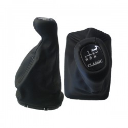 Πόμολο Ταχυτήτων με Φούσκα Δερματίνη Μαρκέ για MERCEDES E-KLAS W210 1995+ ΕΚΔΟΣΗ CLASSIC Μαρκέ Πόμολα Φούσκες Ταχυτήτων