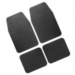 ΣΕΤ ΠΑΤΑΚΙΑ FLORIDA (ΜΑΥΡΟ/ΛΑΣΤΙΧΟ - 41 Χ 63,5 cm ΚΑΙ 40 Χ 33 cm) - 4 ΤΕΜ. Διεθνή Πατάκια Λάστιχο