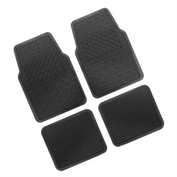 ΠΑΤΑΚΙΑ ΛΑΣΤΙΧΟ PROTECTOR ΜΑΥΡΑ 44x63cm+44x31cm 4ΤΕΜ. Διεθνή Πατάκια Λάστιχο