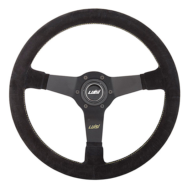 ΤΙΜΟΝΙ MIRAGE ΤΡΙΑΚΤΙΝΟ 350mm ΒΑΘΟΣ 75mm ΣΟΥΕΤ ΜΑΥΡΟ LUISI Τιμόνια