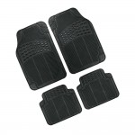 ΠΑΤΑΚΙΑ ΛΑΣΤΙΧΟ 42Χ67+42Χ37,5 cm MIRAGE COMPACT GRAN PREE ΜΑΥΡΟ 4ΤΕΜ. Διεθνή Πατάκια Λάστιχο