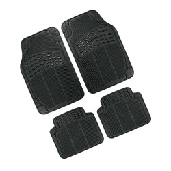 ΠΑΤΑΚΙΑ ΛΑΣΤΙΧΟ 42Χ67+42Χ37,5 cm MIRAGE COMPACT GRAN PREE ΜΑΥΡΟ 4ΤΕΜ. Διεθνή Πατάκια Λάστιχο