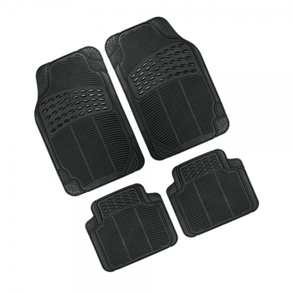 ΠΑΤΑΚΙΑ ΛΑΣΤΙΧΟ 42Χ67+42Χ37,5 cm MIRAGE COMPACT GRAN PREE ΜΑΥΡΟ 4ΤΕΜ. Διεθνή Πατάκια Λάστιχο