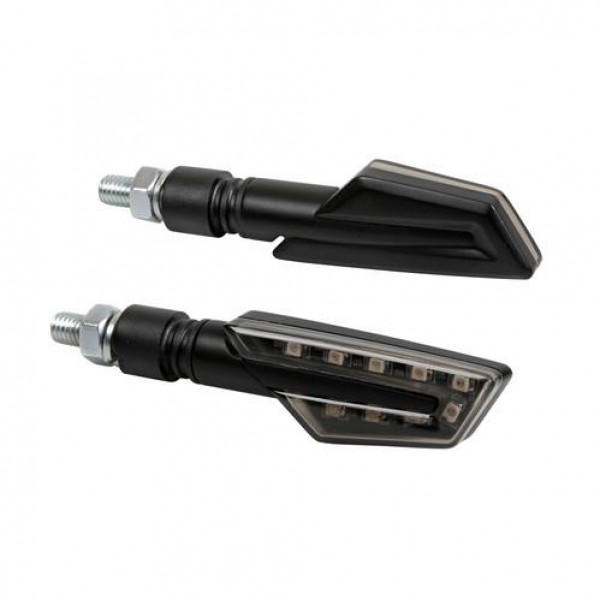 ΦΛΑΣ ΜΟΤΟ CICLON ΜΑΥΡΑ 12V SMD LED 91x25mm LED Φλας