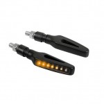 ΦΛΑΣ ΜΟΤΟ GLORY SQ ΜΑΥΡΑ 12V SMD LED 98x36mm LED Φλας