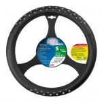 ΚΑΛΥΜΜΑ ΤΙΜΟΝΙΟΥ ICON 35-37cm ΜΑΥΡΟ ΧΡΩΜΑ ME ΑΣΗΜΙ ΜΕΤΑΛΛΙΚΑ ΑΣΤΕΡΙΑ /ΑΟΣΜΟ /ΟΙΚΟΛΟΓΙΚΟ/ ΜΗ ΤΟΞΙΚΟ/ ΑΝΑΚΥΚΛΩΣΙΜΟ ΥΛΙΚΟ Διαμετρος 35-37 cm