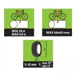 ΒΑΣΗ ΠΟΔΗΛΑΤΟΥ ΟΡΟΦΗΣ HUGGY LOCK ΓΙΑ 1 ΠΟΔΗΛΑΤΟ MENABO Βάσεις Οροφής