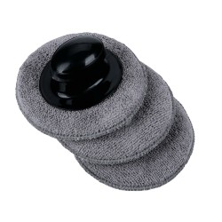 ΛΑΒΗ ΧΕΙΡΟΣ ΓΥΑΛΙΣΜΑΤΟΣ ΜΕ 3 ΣΦΟΥΓΓΑΡΙΑ ΜΙΚΡΟΙΝΩΝ (MICROFIBRE) ΣΤΡΟΓΓΥΛΑ Φ 100mm LAMPA - 3 ΤΕΜ Σφουγγάρια