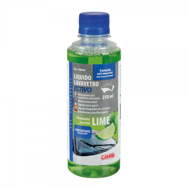 ΥΓΡΟ ΥΑΛΟΚΑΘΑΡΙΣΤΗΡΩΝ ΣΥΜΠΥΚΝΩΜΕΝΟ ΜΕ ΙΔΙΟΤΗΤΕΣ ΚΑΘΑΡΙΣΜΟΥ ΑΠΟ ΕΝΤΟΜΑ ΜΕ ΑΡΩΜΑ LIME 250ml Υγρά υαλοκαθαριστήρων