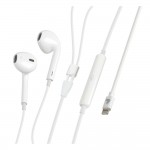 ΑΚΟΥΣΤΙΚΑ BLUETOOTH ΜΕ ΜΙΚΡΟΦΩΝΟ ΚΑΙ ΚΑΛΩΔΙΟ 120cm ΓΙΑ APPLE (8PIN) ΛΕΥΚΑ LAMPA - 1 TEM. Ακουστικά και Ηχεία