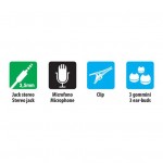 ΑΚΟΥΣΤΙΚΑ ΜΕ ΜΙΚΡΟΦΩΝΟ SNUG ΑΛΟΥΜΙΝΙΟΥ EXTRA BASS 120cm GOLD LINE Ακουστικά και Ηχεία