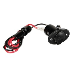 ΠΡΙΖΑ ΑΝΑΠΤΗΡΑ ΓΙΑ ΠΑΝΕΛ ΣΤΕΓΑΝΗ ΜΕ ΑΣΦΑΛΕΙΑ ΚΑΙ 90cm ΚΑΛΩΔΙΟ 12/24V Πρίζες Αναπτήρα