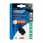 ΔΙΑΚΟΠΤΗΣ 4 ΘΕΣΕΩΝ 12/24V 10A ΣΤΡΟΓΓΥΛΟΣ 23mm Διακόπτες Ρελέ