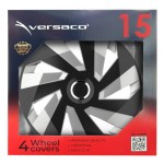 ΤΑΣΙ 15" HUBCAP VECTOR RC SILVER BLACK AMIO- ΣΕΤ 4 ΤΕΜ. ΣΕ ΚΟΥΤΙ ΤΑΣΙΑ 15 ΙΝΤΣΕΣ