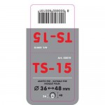 ΑΚΡΟ ΕΞΑΤΜΙΣΗΣ TS-15 36-48mm - ΣΤΡΟΓΓΥΛΟ Μπούκες Εξάτμισης