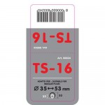 ΑΚΡΟ ΕΞΑΤΜΙΣΗΣ TS-16 S 35-53mm - ΣΤΡΟΓΓΥΛΟ Μπούκες Εξάτμισης