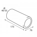 ΑΚΡΟ ΕΞΑΤΜΙΣΗΣ TS-19 40-55mm - ΣΤΡΟΓΓΥΛΟ Μπούκες Εξάτμισης