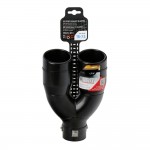 ΑΚΡΟ (ΜΠΟΥΚΑ) ΕΞΑΤΜΙΣΗΣ ΔΙΠΛΗ ΟΒΑΛ ΜΑΥΡΗ TS-73 37>60mm (ΜΗΚΟΣ: 228mm / ΦΑΡΔΟΣ: 163mm) LAMPA - 1 TEM. Μπούκες Εξάτμισης