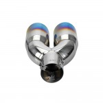 ΑΚΡΟ (ΜΠΟΥΚΑ) ΕΞΑΤΜΙΣΗΣ ΔΙΠΛΗ ΤΙΤΑΝΙΟΥ ΣΤΡΟΓΓΥΛΗ TS-73 37>60mm (ΜΗΚΟΣ: 228mm / ΦΑΡΔΟΣ: 163mm) LAMPA - 1 TEM. Μπούκες Εξάτμισης