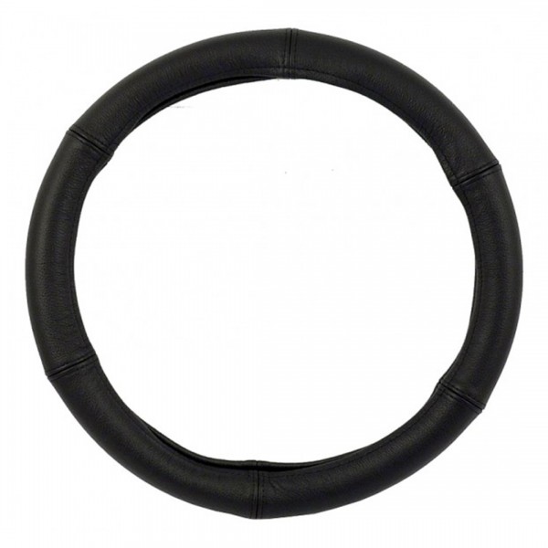 ΡΑΦΤΟ ΚΑΛΥΜΜΑ ΤΙΜΟΝΙΟΥ STANDARD 39-41 cm (ΜΑΥΡΟ/ΜΑΥΡΕΣ ΡΑΦΕΣ/ΔΕΡΜΑΤΙΝΗ) Ραφτά καλύμματα τιμονιού