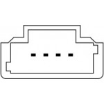 Διακόπτης για PEUGEOT 206 / 306 / PARTNER / CITROEN XSARA / BERLINGO 4 επαφών Citroen