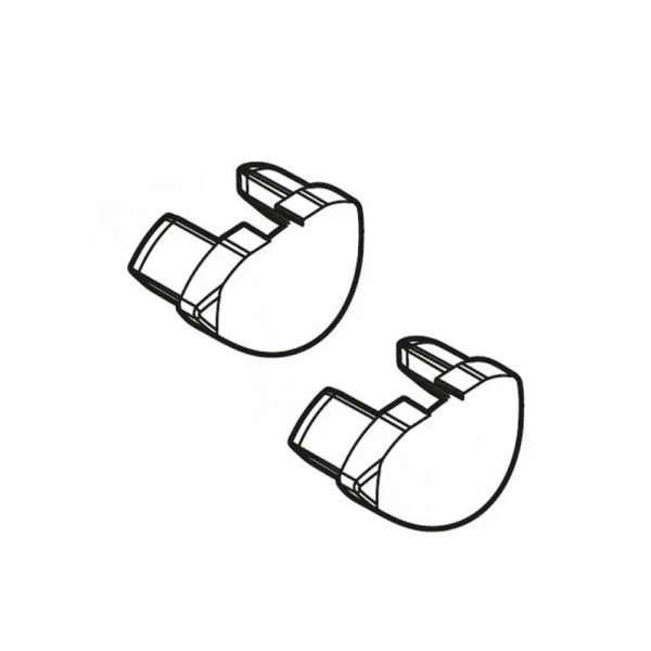 ΑΝΤΑΛΛΑΚΤΙΚΑ ΚΑΠΑΚΙΑ ΓΙΑ ΜΠΑΡΕΣ DELTA MENABO - 2 Tεμ Αξεσουάρ Για Μπάρες Οροφής