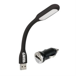 ΠΛΑΦΟΝΙΕΡΑ ΑΝΑΓΝΩΣΗΣ 2 ΣΕ 1 COB LED & ΦΟΡΤΙΣΤΗΣ USB 12/24V - 1000mA (ΜΑΥΡΗ/ΕΥΚΑΜΠΤΗ) Πλαφονιέρες