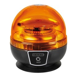 ΦΑΡΟΣ ΜΑΓΝΗΤΙΚΟΣ+ΒΕΝΤΟΥΖΑ RL-11 9-30V+230V ΕΠΑΝΑΦΟΡΤΙΖΟΜΕΝΟΣ ΠΟΡΤΟΚΑΛΙ 45 LED ΜΕ ΣΠΙΡΑΛ 380cm (128x140mm) Φάροι LED